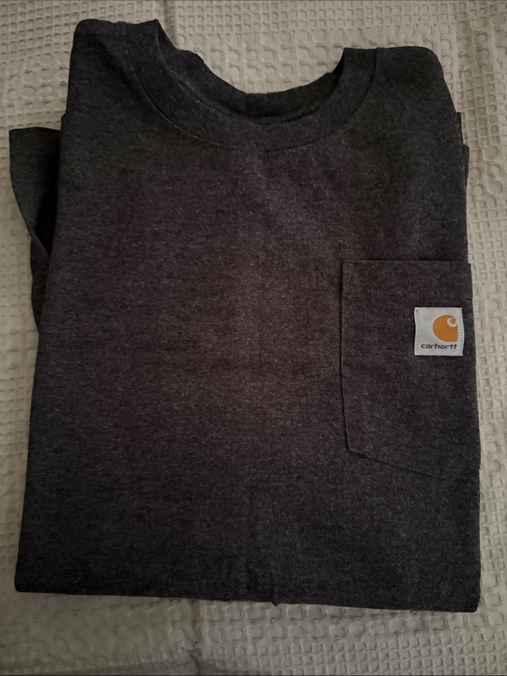 Carhartt Pocket Tee - Charcoal with Gold Logo